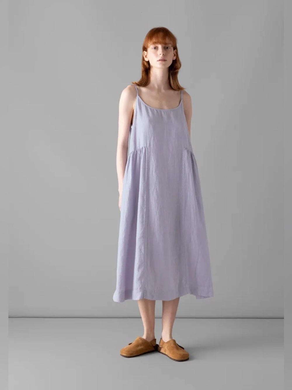 TOAST 100% Linen Lavender Purple Dress Size XL GUC